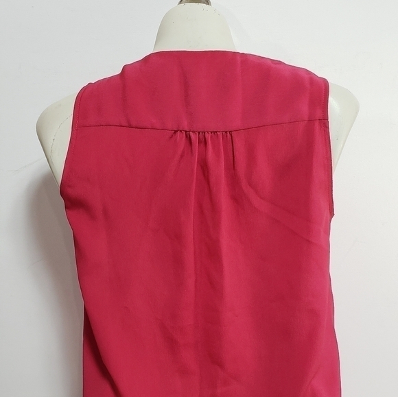 Ann Taylor LOFT Petite Pink Blouse - Picture 3 of 5
